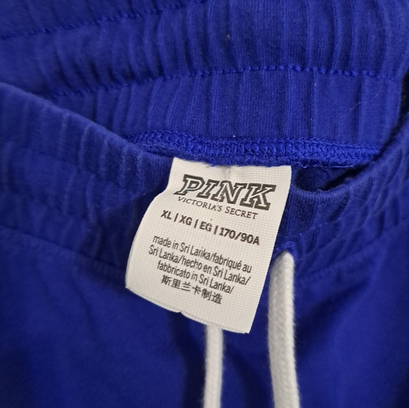 Victoria's Secret PINK Women's Jogger Pants Blue XL High Waist Full Length - Picture 4 of 5